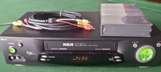 Rca Vr702hf Vcr 4 Head Vhs Player Recorder - Great - Quick Ship