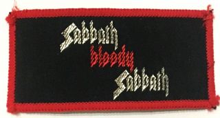 Black Sabbath Bloody Old Og Vtg 70/80`s Woven Patch Aufnäher/écusson/parche