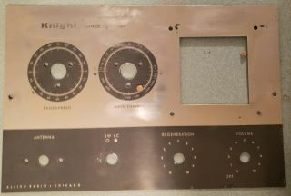 Vintage Knight Space Spanner Kit 3 Tube Regenerative Radio Shortwave Receiver 5