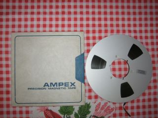 Vg,  Ampex Grand Master 456 Nab Metal Reel 10.  5 Reel Tape 2500’ X ¼”” 2