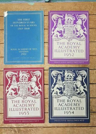 1952 - 1954 3 Years Of The Royal Academy Illustrated & The First Hundred Years B1