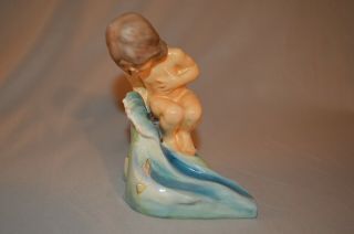Vintage Royal Worcester F.  G.  Doughty Figurine - Naked August Girl (3441)