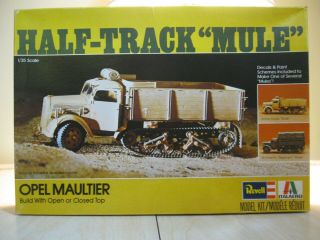 Vintage Revell Italaerei 1/35 Opel Maultier Half - Track " Mule " H - 2116