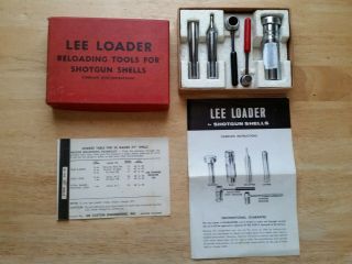 Vintage Lee Loader Reloading Tool 20 Gauge - 1964 - 2 3/4 " Shells