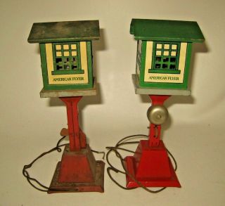 Vintage American Flyer Train Signal Bell Towers Bb26