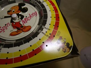 VINTAGE Mickey Mouse Spin ' n ' Win Tin Lithographed Game 6
