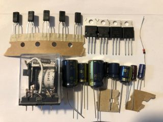 Marantz 2250b Power Supply Rebuild Recap Kit Capacitors Transistors Diodes Relay