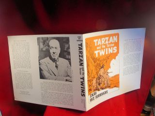 Edgar Rice Burroughs Tarzan And The Tarzan Twins Dust Jacket,  Fine