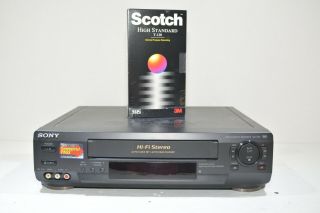 Sony Slv - N50 Vcr Vhs Recorder Player 19 Micron Head With Remote - Fully
