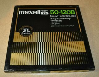 Maxell Ud Xl 50 - 120b 10 1/2 " Reel To Reel Tape Recorded