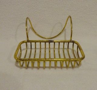 Vintage Solid Brass Claw Footed Bathtub Soap Dish Holder 2