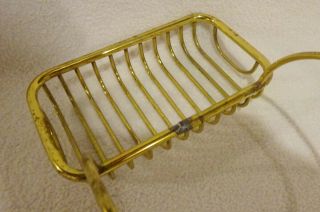 Vintage Solid Brass Claw Footed Bathtub Soap Dish Holder 5