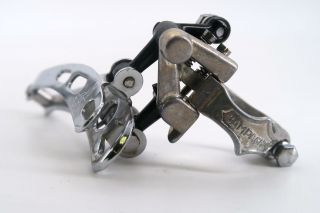 Vintage Campagnolo Record Road Bike Front Derailleur 28.  6mm Clamp On 2