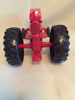 Vintage Ertl Toy Tractor International Big Red Farm Tractor Toy 4