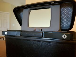 Vintage Samsonite Silhouette 4 Black Train Case Hard Shell Luggage W Mirror