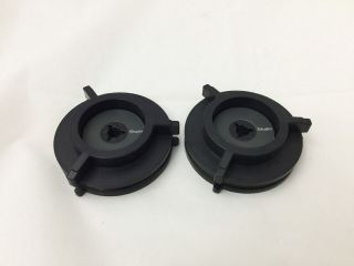 Pair Plastic Nab Hub Adapters For Revox Or Akai Pioneer Tascam Bl