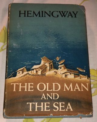 The Old Man And The Sea Hemingway 1st Edition " W " Book Of The Month Make Offer
