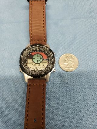 NOS Pulsar W800 - 6020 Vintage Digital Compass Watch 6