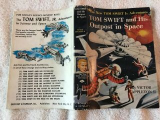 Tom Swift Jr.  6 " And His Outpost In Space " W/dust Jacket Add 