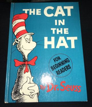 Dr.  Seuss The Cat In The Hat 1957 1st Edition Print Book 195/195 Dust Jacket Dj