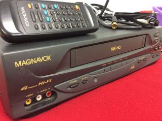 Philips Magnavox VCR Video Cassette Recorder VHS Player 4 Head HiFi VR601BMG23 3