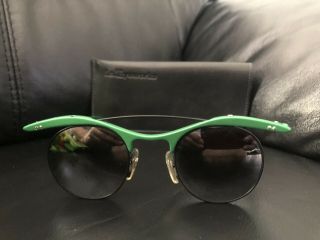 Vintage 1987 L.  A.  Eyeworks Sunglasses Retro - Metal Green Pluto I 530412
