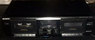 Sony Tc - We305 Stereo Dual Cassette Tape Recorder Player Deck Dolby 
