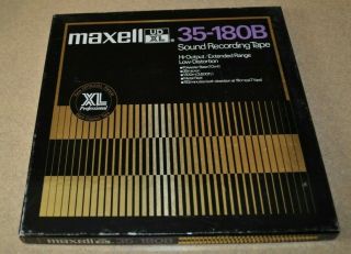 Maxell Ud Xl 35 - 180b 10 1/2 " Reel To Reel Tape Recorded