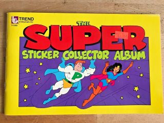 Vintage Trend " The Sticker Collector Sticker Album Book 1985 Euc