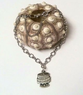 Vintage James Avery Sterling Silver Charm Bracelet W/ One Charm