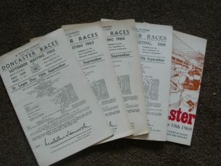 Vintage Doncaster Horse Racing Programmes