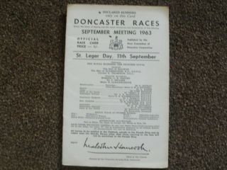 vintage Doncaster horse racing programmes 4
