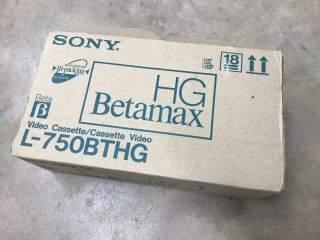 Sony Betamax Hg L - 750 Beta Tapes Made In Japan (10)