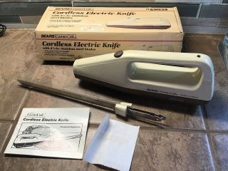 Counter Craft By Charles Craft Vintage Rechargeable Cordless Electric Knife