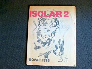 Vintage David Bowie Isolar 2 World Tour 1978 Concert Program