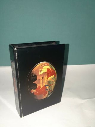 1979 Russian Mini Book Palekh Miniatures Year Illustrations Lacquer Box Egg Ussr