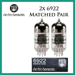 2x Electro Harmonix 6922 / E88cc / 6dj8 | Matched Pair / Duet / Two | Eh