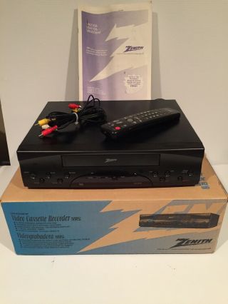 Zenith Vr4206hf Vcr Vhs Video Cassette Player Recorder With Remote