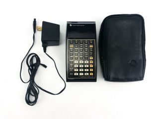 Vintage Texas Instruments Ti 58 Calculator W/ Case & Charger - Not