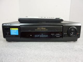 Sony Vcr Slv - 678hf Hifi Stereo Player Recorder W/ Remote Serviced