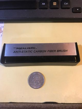 Vintage Realistic Anti - Static Carbon - Fiber Record - Cleaning Brush Vinyl