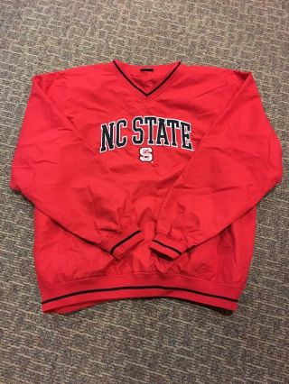 Nc State Pro Edge Sweatshirt Men’s Large Sweater Embroidered Vintage Look