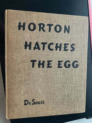 Horton Hatches The Egg Dr Suess First Edition Random House Macmillan 1940
