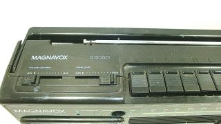 Magnavox Model D8060 4 Speaker System Cassette AM/FM Boombox Radio Vtg Black 4