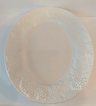 Vintage I Patrizi White Ceramic Large Serving Platter Dish Plate 20 " X16 " Italy