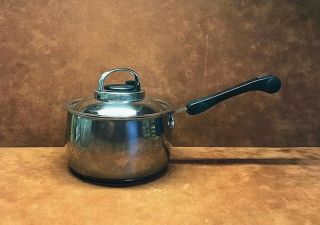 Vintage Farberware 18/10 Stainless Steel 2 Qt.  Saucepan Pot W/ Stay Cool Lid