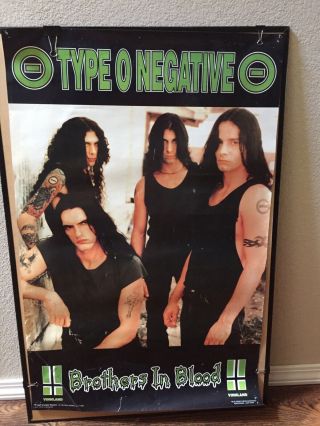 Type O Negative Vintage Poster Brothers In Blood Peter Steele October Rust