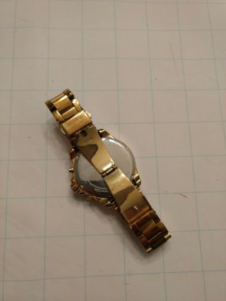 Vintage Michael Kors MK 6095 Wren Gold Glitz Wrist Watch 2