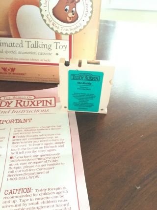 Vintage Teddy Ruxpin With Box 5