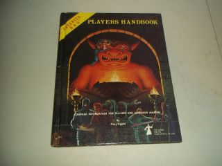 Vintage Ad&d Advanced Dungeons And Dragons Players Handbook